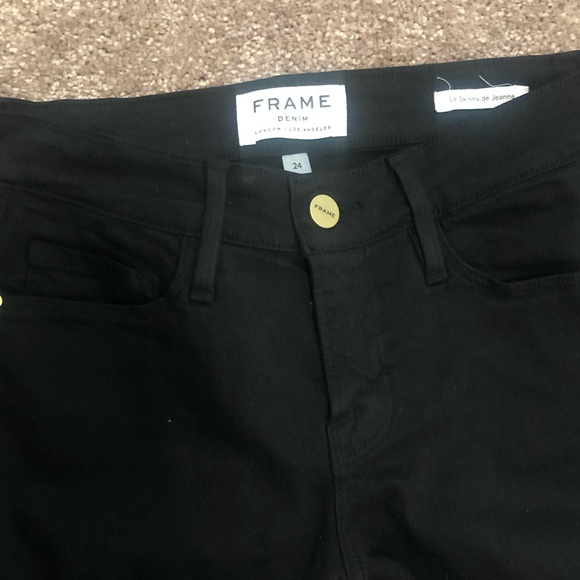 FRAME Black Skinny Jeans - Le Skinny de Jeanne - Picture 2 of 4